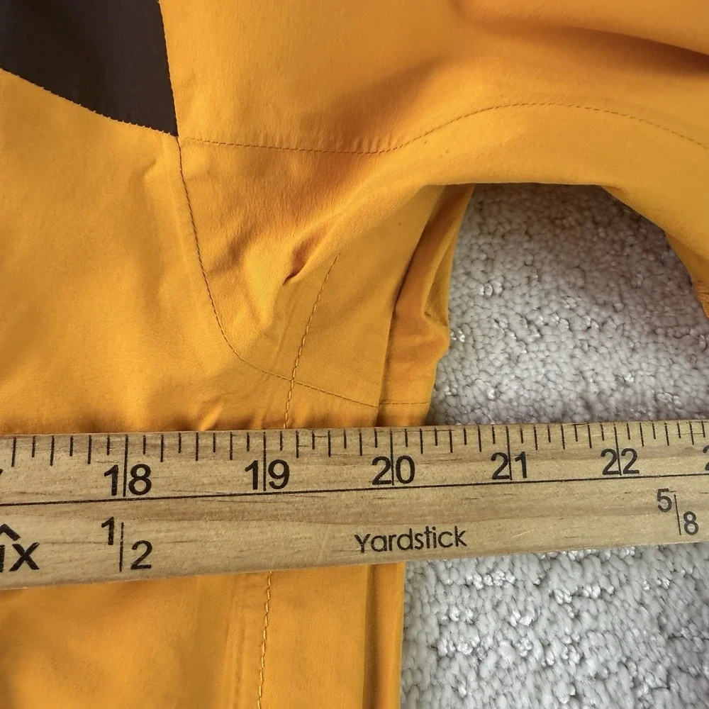 The North‎ Face Leonidas 2 Jacket Mens Small Yellow Black Hood Shell